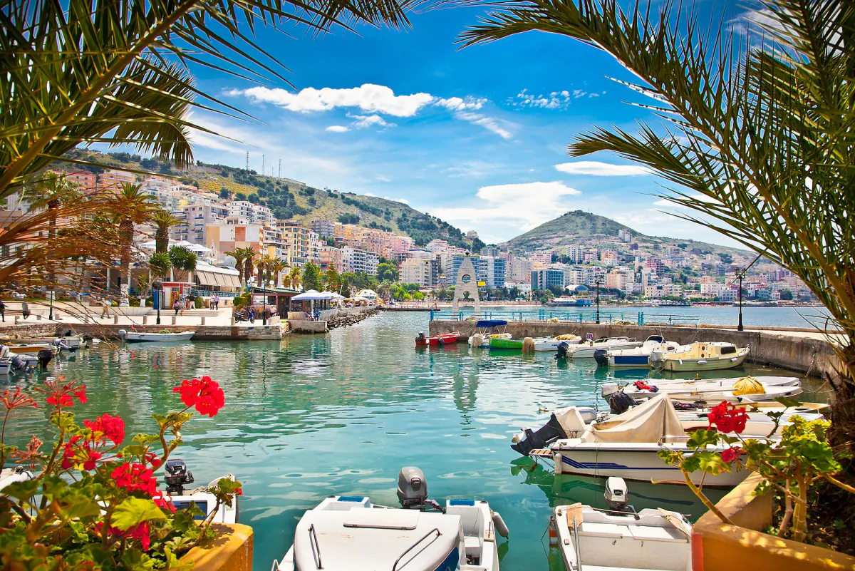 Ba&iacute;a de Saranda na Alb&acirc;nia