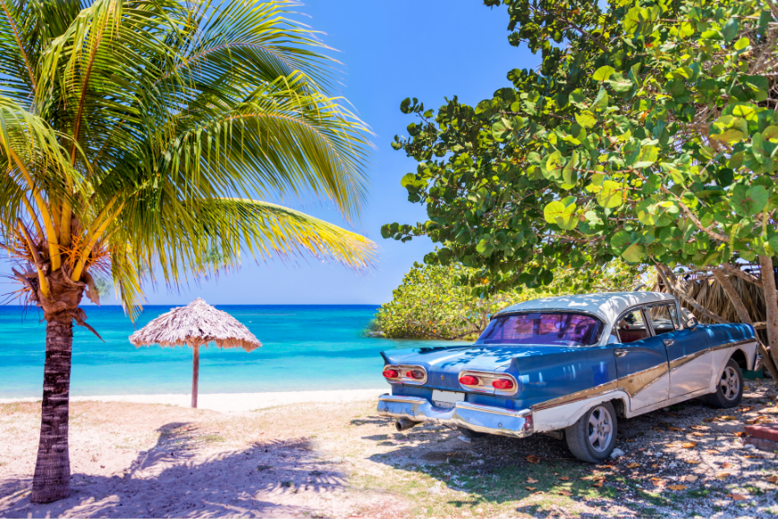 Paisagem tropical em Cuba